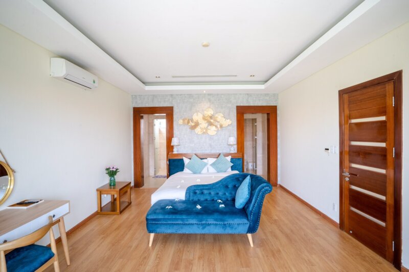 Phòng ngủ 2 giường đôi tại The Ocean Estates - Villa Đà Nẵng