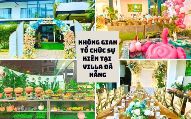 Không gian tiệc cưới vô cùng sang trọng, ấm cúng tại Fen Villa Đà Nẵng 